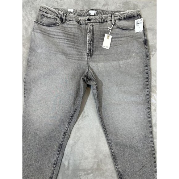Good American Denim Jeans Gray High Rise Straight Women’s Plus Size 24 - Picture 5 of 16